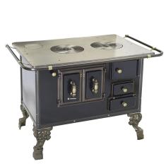 Fogão A Lenha Barroco Venâncio Sem Tampa 03 Preto 3bepr