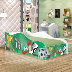 Mini Cama Fun Partida De Futebol Infantil Com Colchão