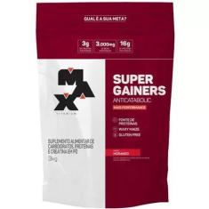 Hipercalórico super gainers  3kg - morango - max titanium