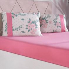 Jogo de Cama Casal Malha 100% Algodão Bella Cama