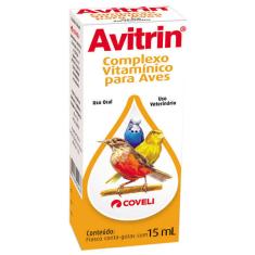 Polivitamínico Coveli Avitrin para Pássaros - 15 mL