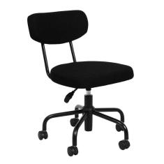 cadeira de escritório secretária fit preta