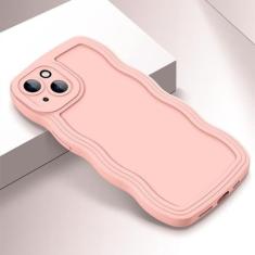 Onda encaracolado pára-choques caso de telefone para xiaomi 9a 9t para redmi nota 7 8 12 pro plus capa de silicone macio proteção da lente, rosa, para 9a