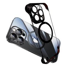 zjmriod Capa minimalista de silicone compatível com iPhone 15 Pro com amortecedor de lente de câmera, design sem moldura, capa ultrafina e à prova de choque, capa de proteção contra impactos simples e