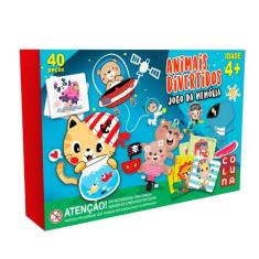 Jogo da Memoria Animais Divertidos 54 Peças - Coluna