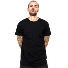 Camiseta Preta 100% Algodão Masculina Di Nuevo Street, Preto, GG