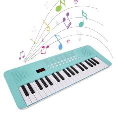 Teclado eletrônico de 37 teclas para crianças, Piano Digital Multifuncional 200 Tons 200 Ritmos 35 Demos, Controle de volume teclado de piano portátil com microfone para