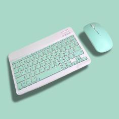Teclado Com Mouse Bluetooth Sem Fio Colorido Wireless Portátil - PRIME