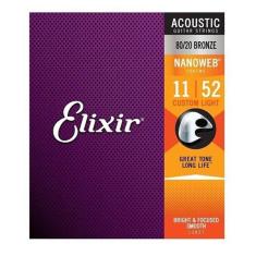 Encordoamento Para Violão Elixir .011 Bronze Nanoweb 11027
