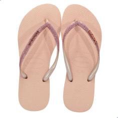 Chinelo Feminino Havaianas Slim Glitter II Fc Rosa