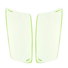 Caneleiras de Futebol, 1 par de Caneleiras para Adultos e Crianças, Caneleiras Esportivas para Bola de Futebol, Protetor de Pernas (Verde)