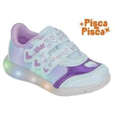 Tênis Infantil Kidy Flex Light Calce Fácil Tiras Aderentes-Feminino