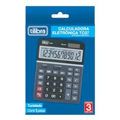 Tilibra - Calculadora de Mesa 12 Dígitos Grande TC07 Preta - 1 un
