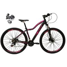 Bicicleta 29 Feminina Ksw Mwza 24v Câmbio Tras. Shimano Acera K7 Suspensão Com Trava Freios a Disco-Feminino