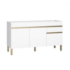 Balcão de Cozinha para Pia 150 Cm Line 3 Portas 1 Gaveta Supremo - Kits Paraná