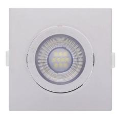 Spot de Embutir LED 10W Luz Branca Bivolt Quadrado Empalux, Branco