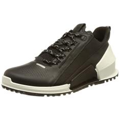 ECCO Tênis masculino Biom 2.0 Luxery Cross Trainer, Couro preto, 10-10.5