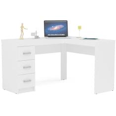 Mesa para Computador Fênix 3 gavetas Politorno