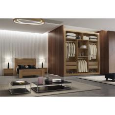 Closet Berlim Convencional 4 Gavetas MDF Rufato - Imbuia