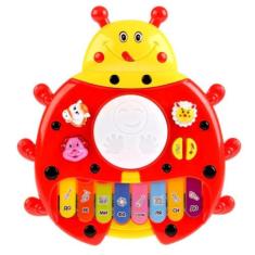 Teclado Infantil Musical Joaninha - Brinquedo Educativo - RO-7051