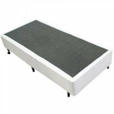 Cama Box Base Solteiro Poliester ( 88 X 188cm ) - Genki Kenko , BRANCO