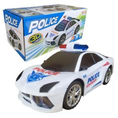 Brinquedo Carrinho De Polícia Carro Luzes Som e movimento - Toy King, 