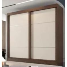 Guarda Roupa Casal 2 Portas de Correr 6 Gavetas Trancoso  Móveis Valve