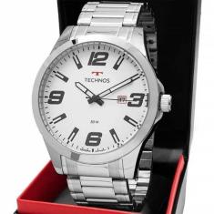 Relógio Technos Masculino Sport Soul Prata Grande 2115MOLS/1B