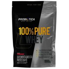 100% Pure Whey Refil (900g) Probiótica - PROBIOTICA, Morango