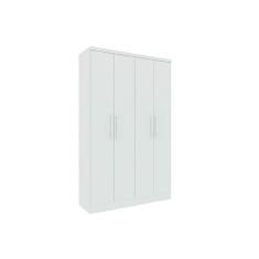 Guarda Roupa Solteiro 4 Portas E 2 Gavetas Amsterdam Branco-neve - Tcil Móveis