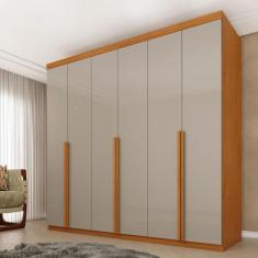 Guarda Roupa Casal 100% MDF 6 Portas 4 Gavetas 218cm Milano Yescasa