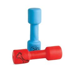 Haltere de Borracha Brinquedo para Pet 17 cm 03 Pçs