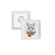 Kit de atualização para jogos com teclado mecânico PBT de lobo suave e cachecol animal estilo britânico