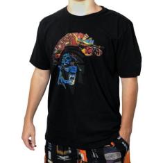 Camiseta Kevland Skate Skull Preto