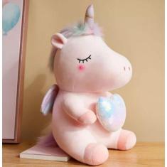 Unicórnio De Pelúcia Dormindo Fofinho 