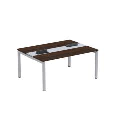 Mesa Plataforma Dupla com Pé de Aço para Coworking 160x120 Pdc16/12/2p Escalate/Cinza