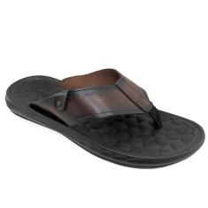 Chinelo Couro Pegada Amortech Masculino-Masculino