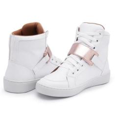 Tênis Feminino Botinha Cano Alto Versátil-Feminino