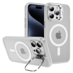 Hitaoyou Capa para iPhone 15 Pro Max compatível com Magsafe, suporte de câmera transparente transparente para iPhone 15 Pro Max, capa protetora resistente à prova de choque para iPhone 15 Pro Max