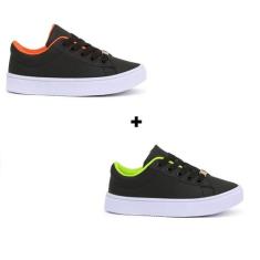 Kit Dois Pares De Tênis antiderrapante Infantil masculino Escolar Cria