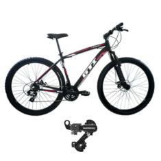 Bicicleta Aro 29 Alumínio GTI ROMA 24 Velocidades MTB Câmbio Traseiro 