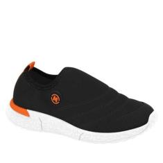 Tênis Infantil Masculino Lycra Slip On Molekinho 2831.104, Preto, Bran