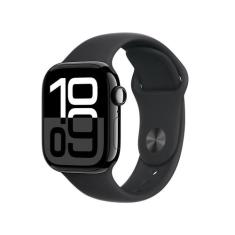 Apple Watch Series 10 GPS, Caixa Preta Brilhante de Alumínio de 42 mm,