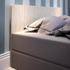 Cabeceira Reta Para Box Casal 1217 Carvalho Claro