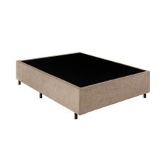 Base Box Casal Suede Bege - 138x188x40 - DMHOPE7