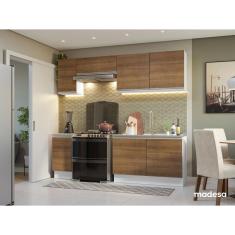 Armário de Cozinha Completa 240cm Branco/Rustic Glamy Madesa 10