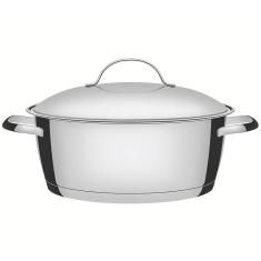 Caçarola Rasa Tramontina Allegra em Aço Inox com Fundo Triplo 24 cm 4,2 L 62653240
