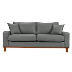 Sofá Living Istambul Em Material Sintético Essencial Estofados - Essen