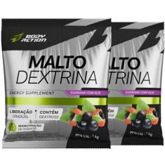 2x Maltodextrina Malto Dextrin 1kg - Bodyaction - Body Action, Guaraná