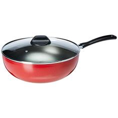 Wok com Tampa Garlic, 24 cm, Grafite, Brinox